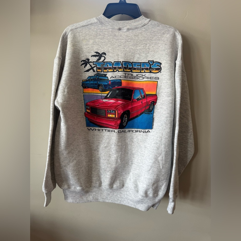 Jerzees Super Sweats Traders Truck Accessories Crewneck - Picture 2 of 2